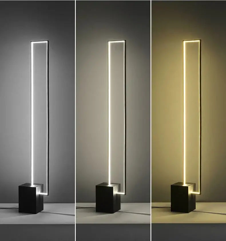Black Geometric Floor Lamp