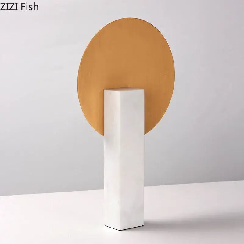White Marble Desk Sculpture