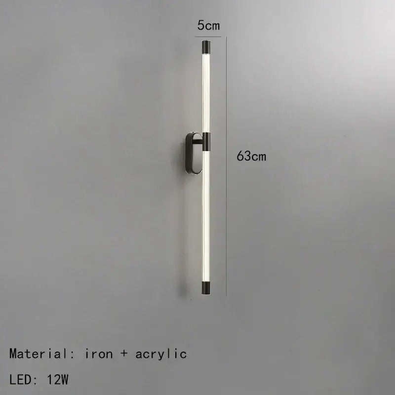 Gold Black LED Wall Light