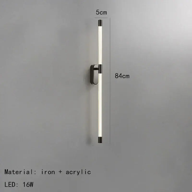 Gold Black LED Wall Light