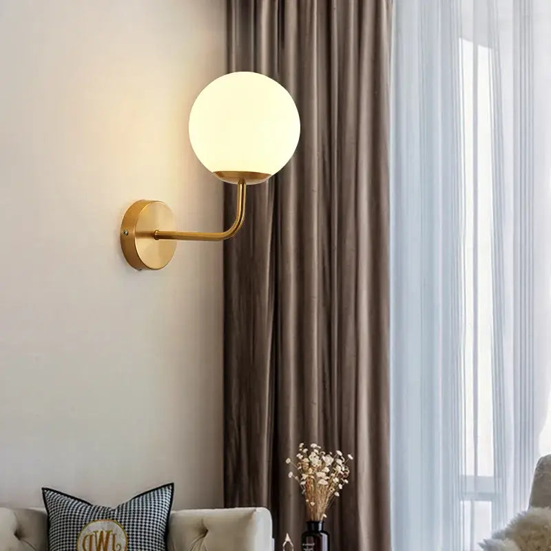 Glass Ball LED Wall Lamp