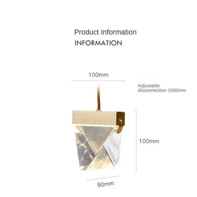 Gold Crystal Nordic Chandelier Light
