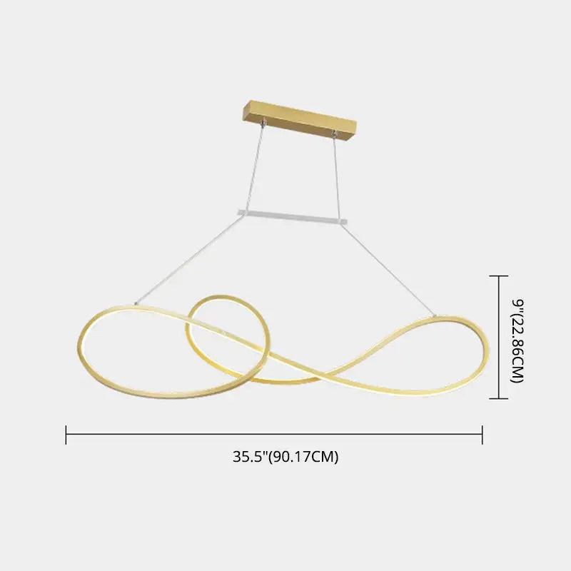 Gold Infinity Island Light
