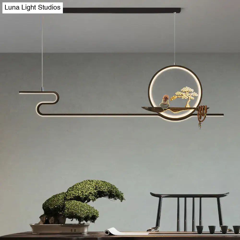 Gold Linear Ceiling Light