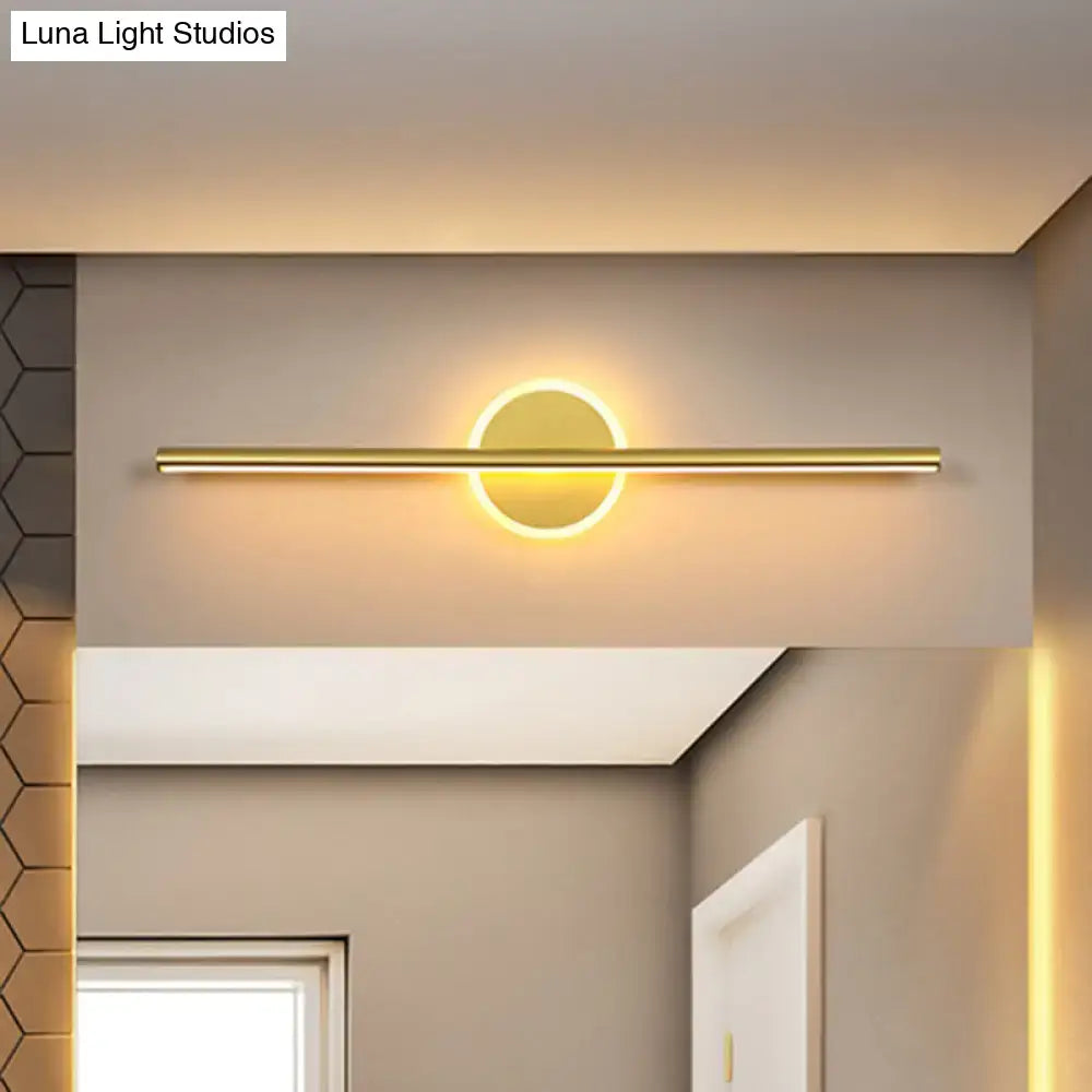 Gold Linear 31-Inch Wall Sconce
