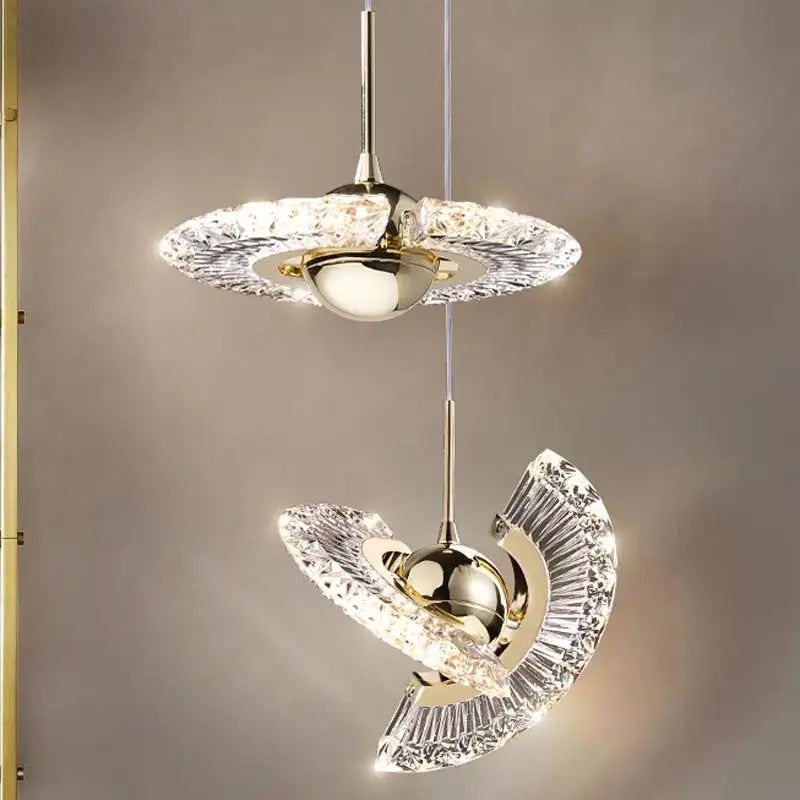 Gold Nordic Glass Pendant Light for Kitchens