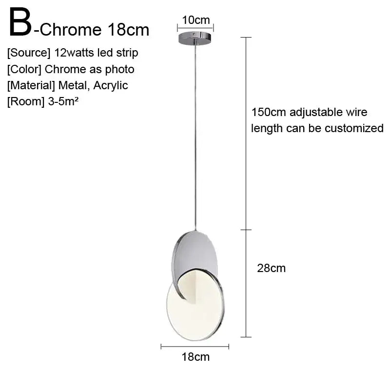 Gold Nordic Glass Pendant Light for Kitchens