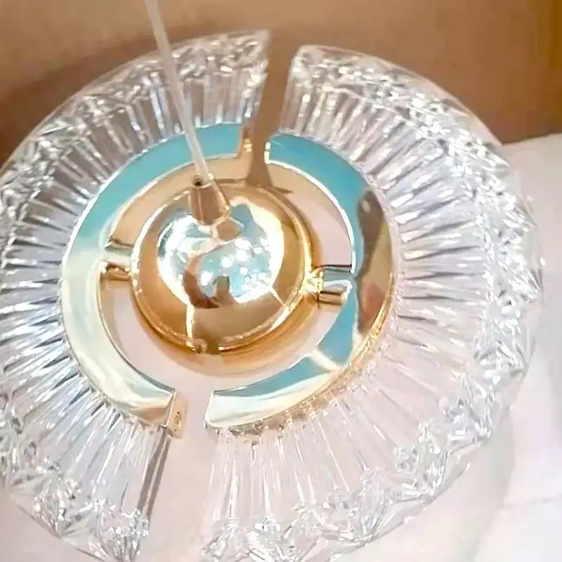 Gold Nordic Glass Pendant Light for Kitchens
