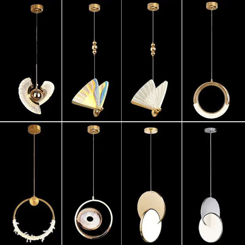 Gold Nordic Glass Pendant Light for Kitchens