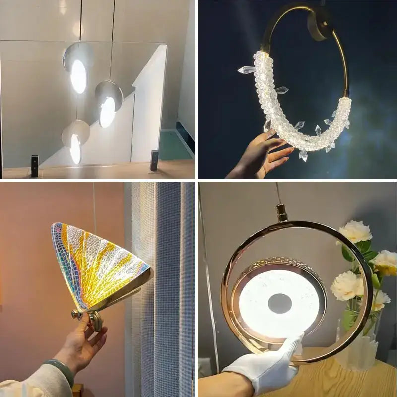 Gold Nordic Glass Pendant Light for Kitchens