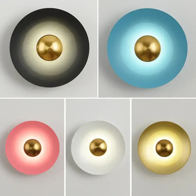 Golden Macaron Wall Lamp