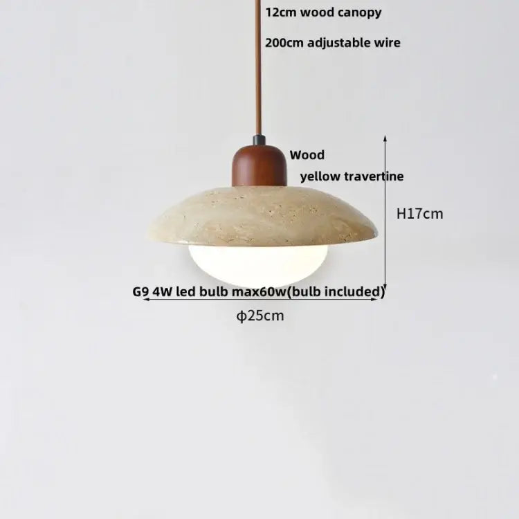 Concrete Glass Ball Pendant