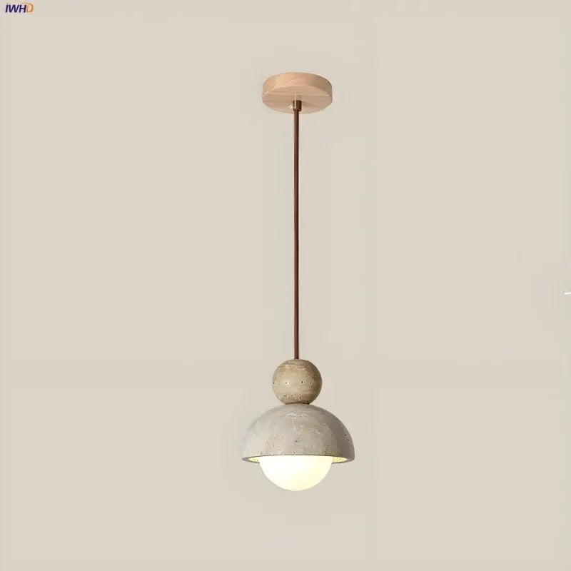 Concrete Glass Ball Pendant