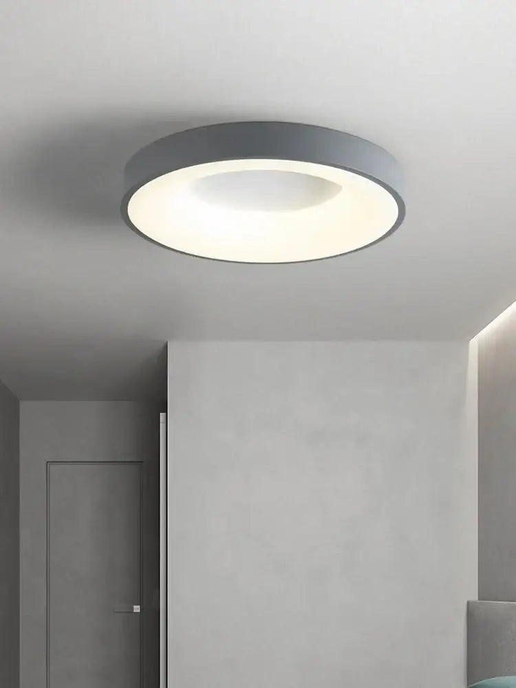 Gray Round Ceiling Lamp