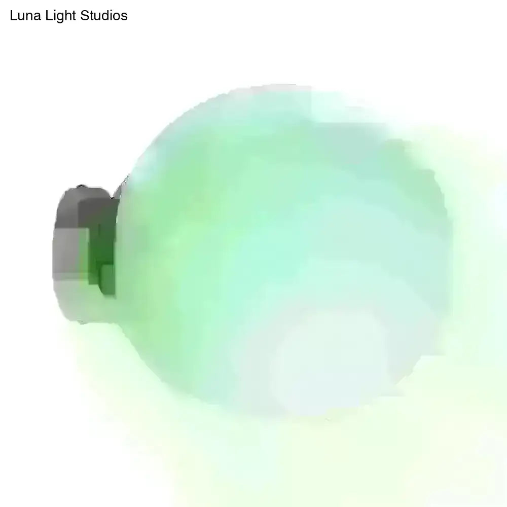 Green Glass Sconce Light