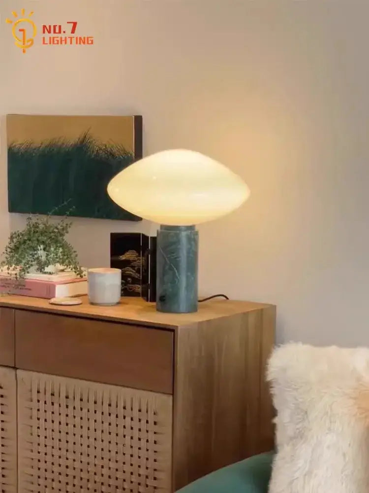Green Marble Table Lamp