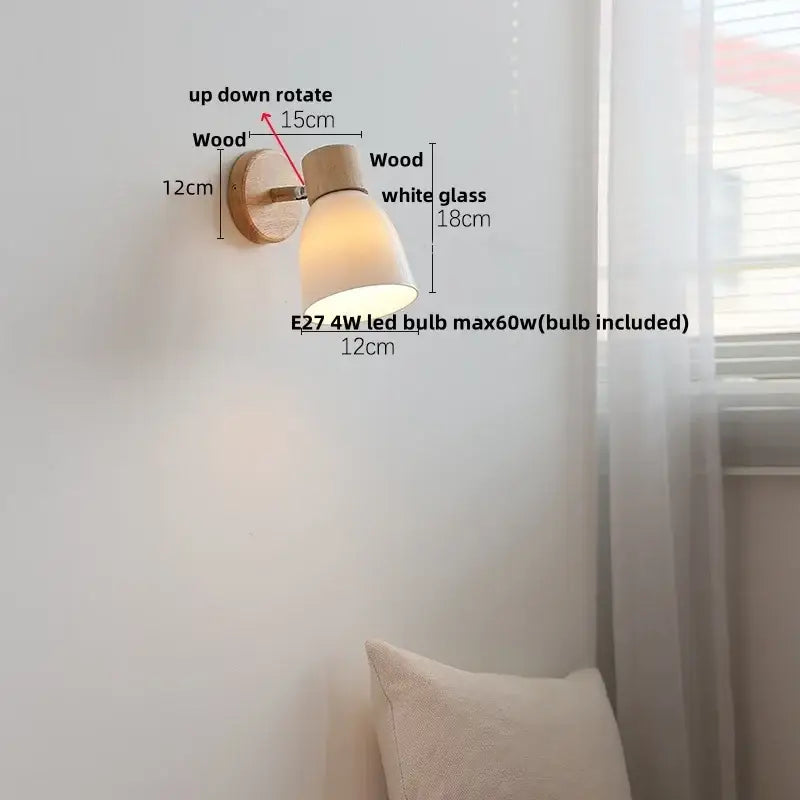Iron Wood Wall Lamp