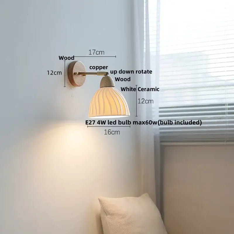 Iron Wood Wall Lamp