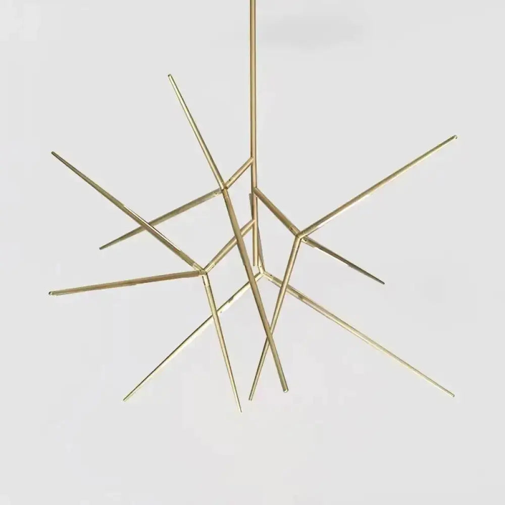 Black Gold Starburst Chandelier