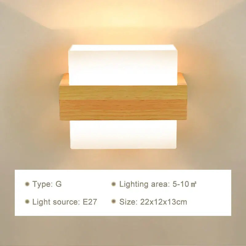 Wooden Wall Lamp