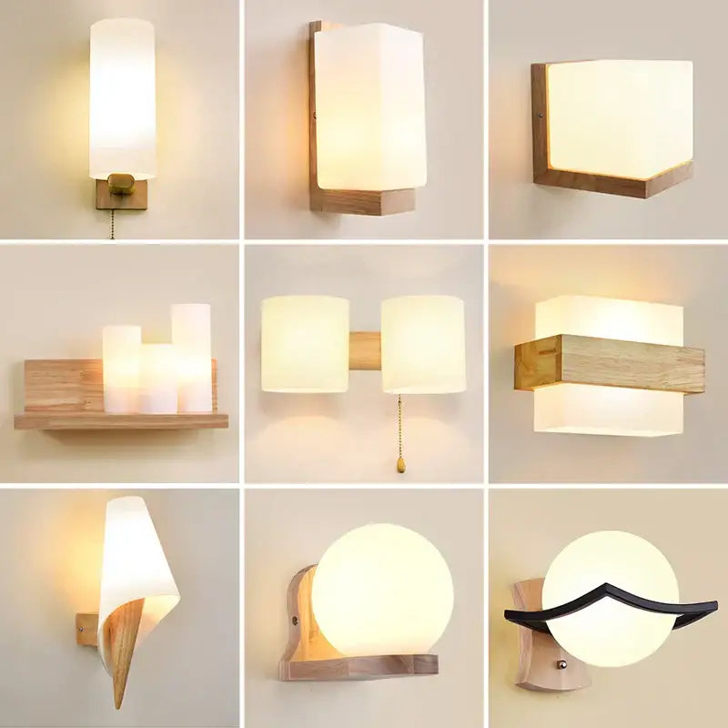 Wooden Wall Lamp