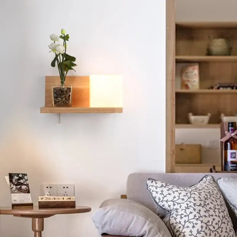 Wooden Wall Lamp