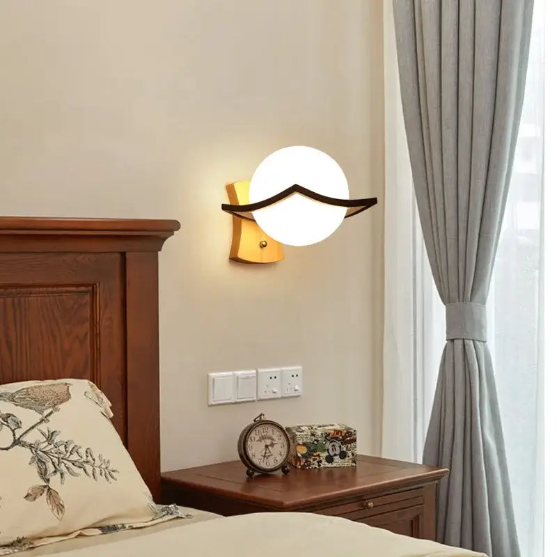 Wooden Wall Lamp