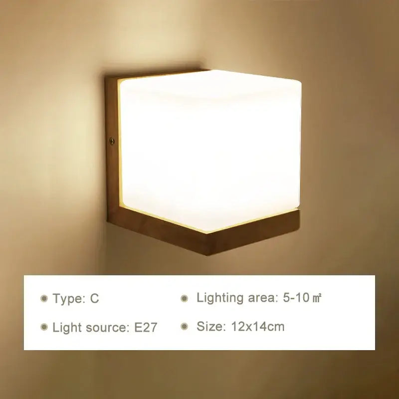Wooden Wall Lamp