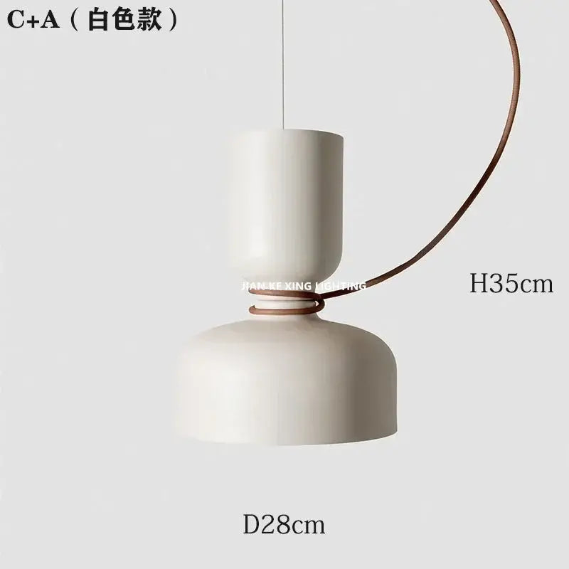 Black Forged Iron Minimalist Pendant Light