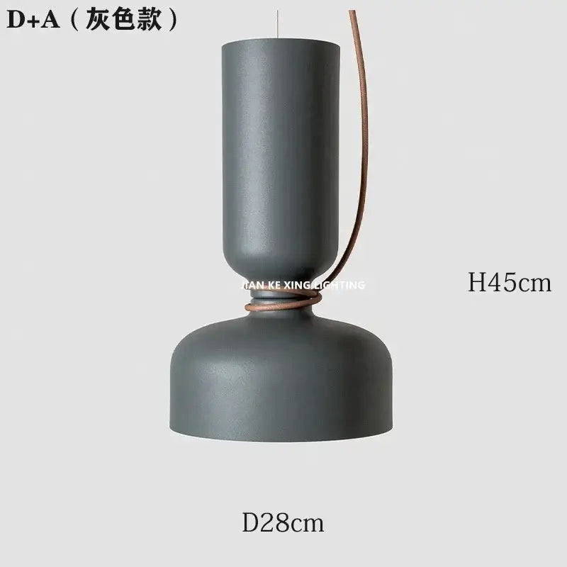 Black Forged Iron Minimalist Pendant Light