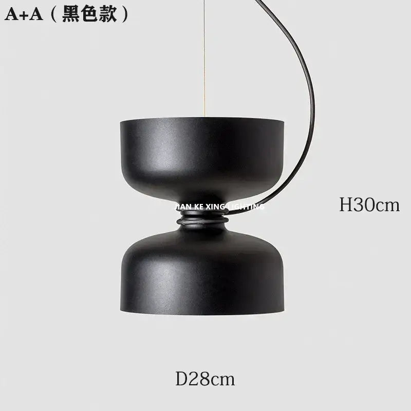 Black Forged Iron Minimalist Pendant Light