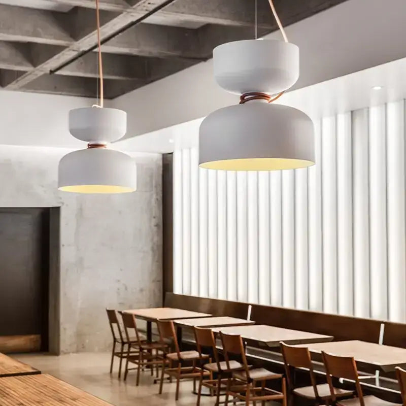 Black Forged Iron Minimalist Pendant Light
