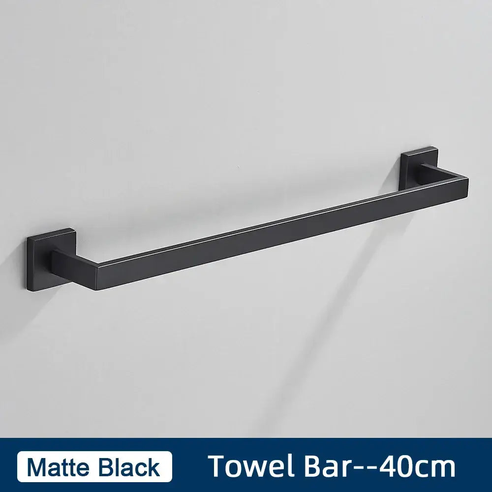 Black Steel Bathroom Set