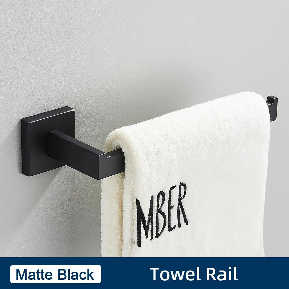 Black Steel Bathroom Set