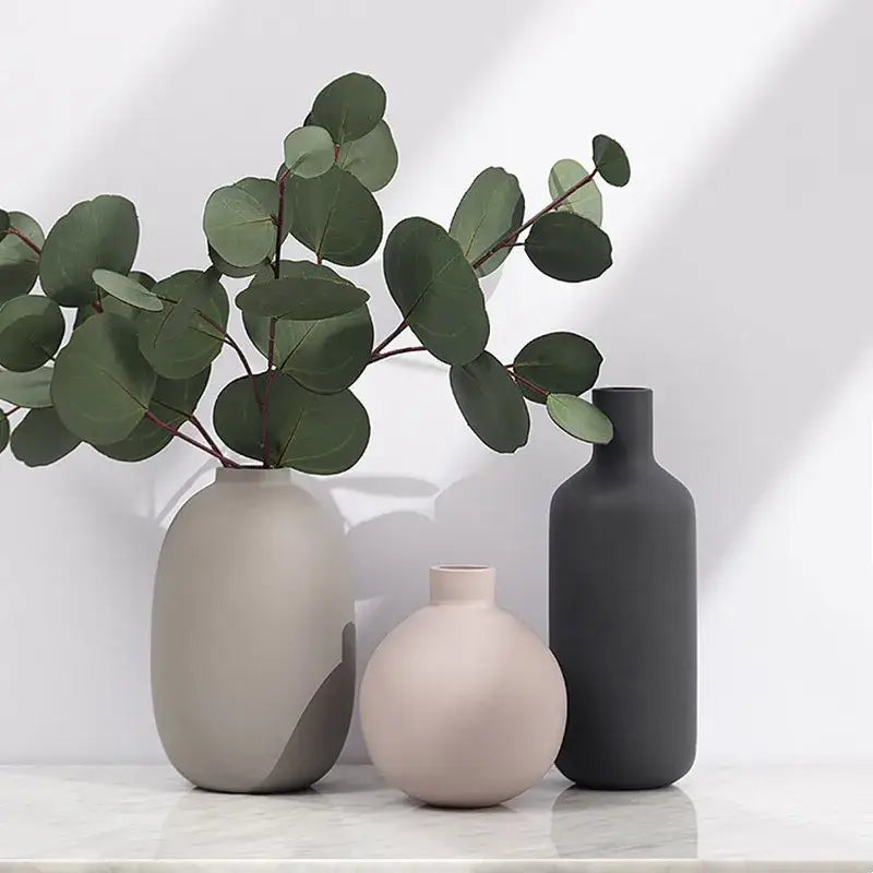 Pastel Geometric Ceramic Vase