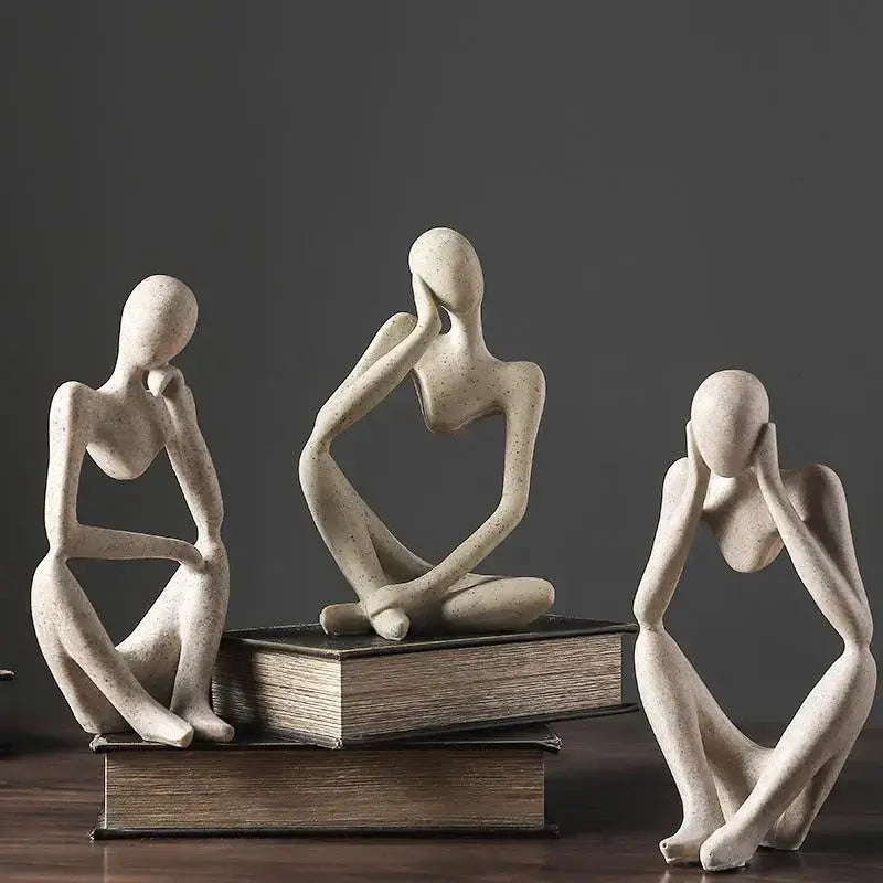 White Abstract Woman Figurine