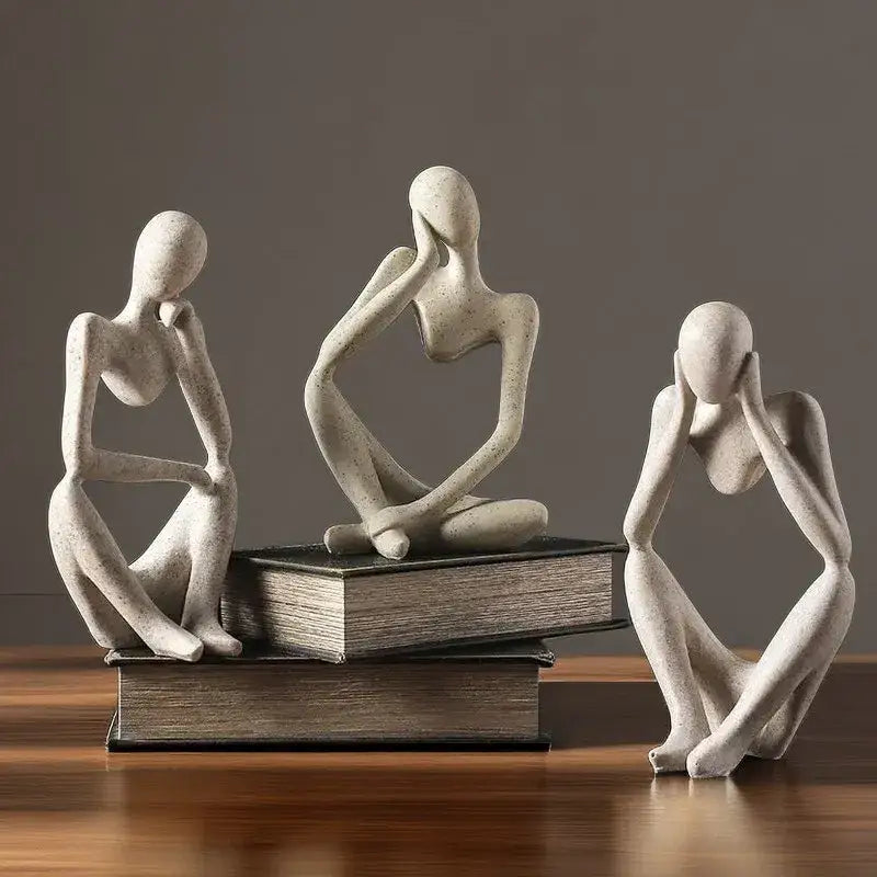 White Abstract Woman Figurine