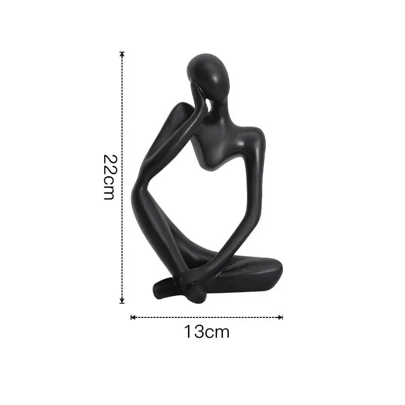 White Abstract Woman Figurine