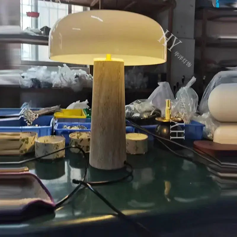 Stone Mushroom Table Lamp