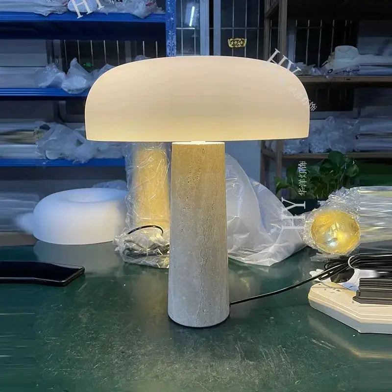 Stone Mushroom Table Lamp