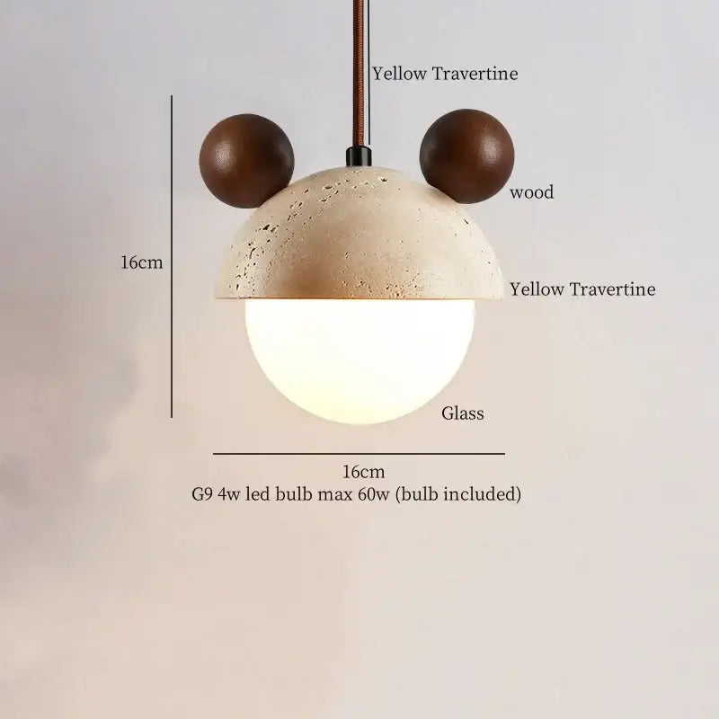 Stone LED Pendant Light