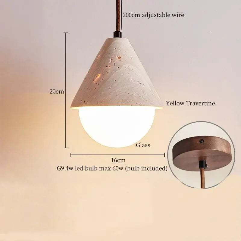 Stone LED Pendant Light