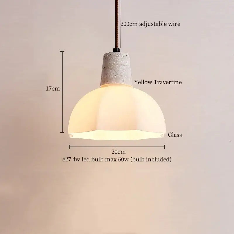 Stone LED Pendant Light