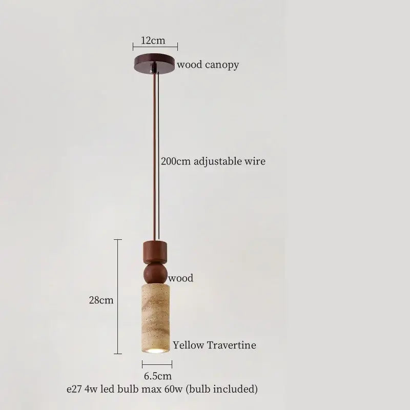 Stone LED Pendant Light