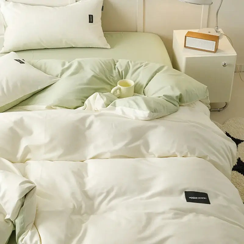 Mint Cotton Bedding Set