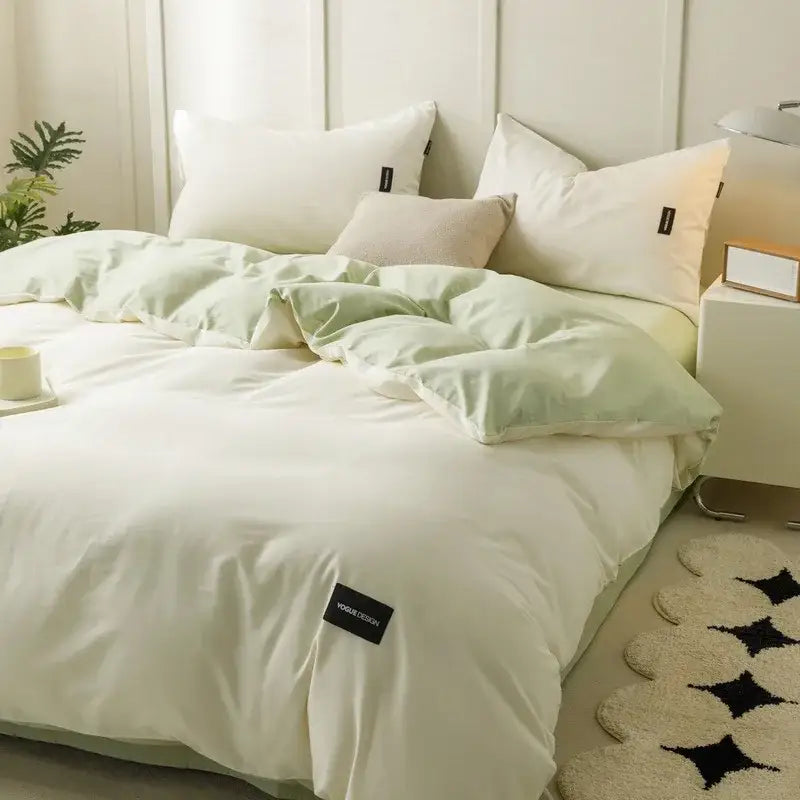 Mint Cotton Bedding Set