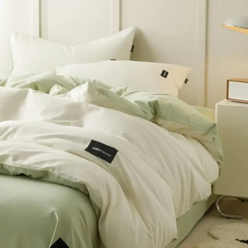 Mint Cotton Bedding Set