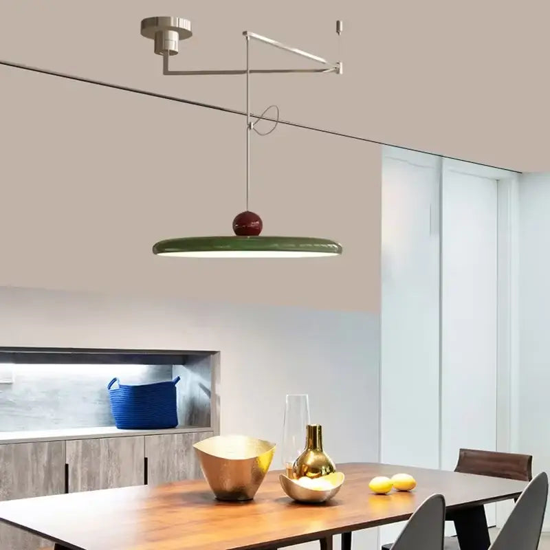 Cream Iron Pendant Light