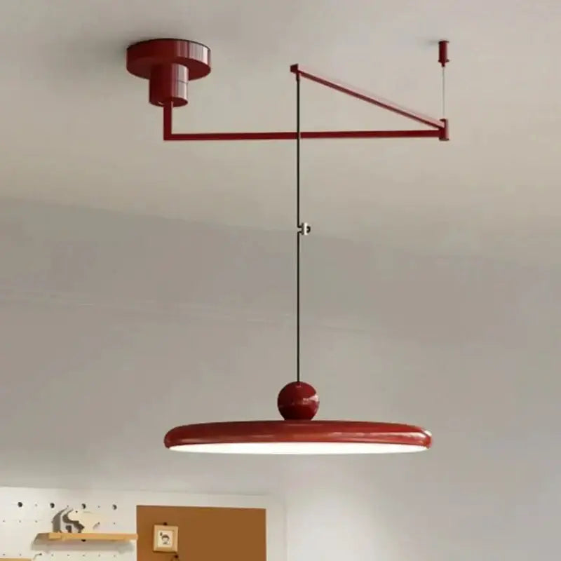 Cream Iron Pendant Light