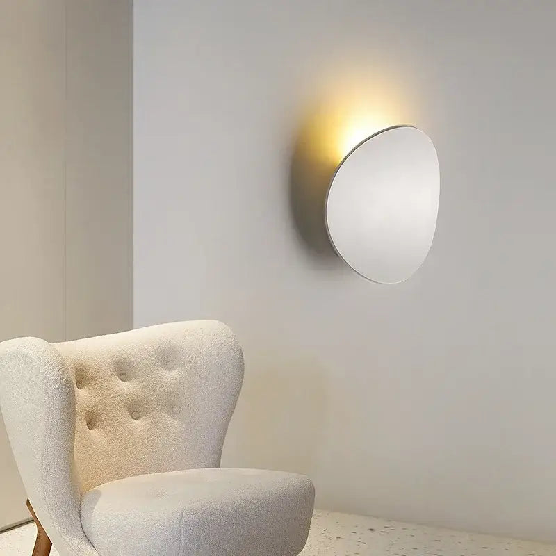 Silver Black LED Wall Lamp for Corridors